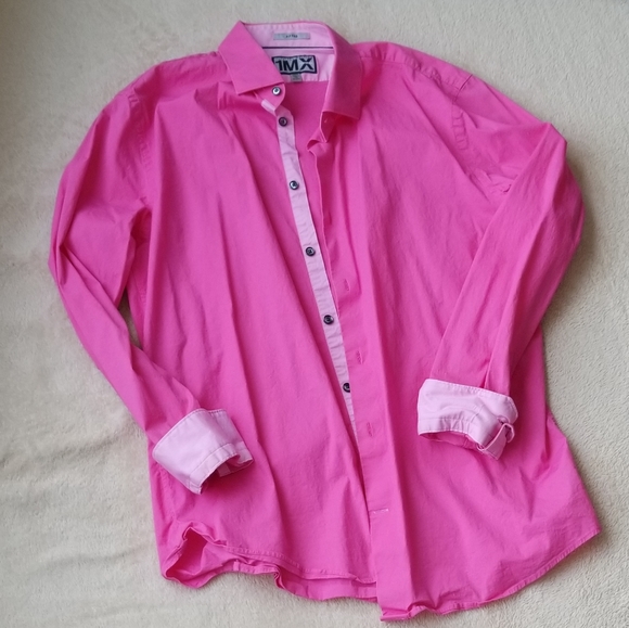 Express Other - HOT pink Express dress shirt